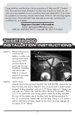 Preview for 2 page of Hogtunes HF-1 HOG POD Installation Instructions