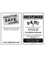 Hogtunes NCA 450-AA Installation Manual preview