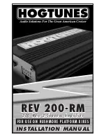 Hogtunes REV 200-RM Installation Manual preview