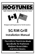 Hogtunes SG RM Grill Installation Manual preview