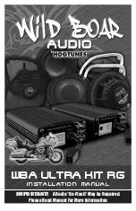 Hogtunes WILD BOAR AUDIO WBA ULTRA KIT RG Installation Manual preview