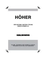 Hoher H22LX810DVD Operating Instructions Manual предпросмотр