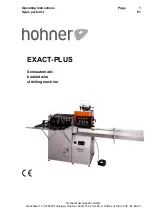 Предварительный просмотр 1 страницы Hohner EXACT-PLUS Operating Instructions Manual