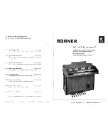 Preview for 1 page of Hohner Symphonic 410 L General Servicing Instructions