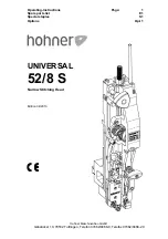 Предварительный просмотр 1 страницы Hohner UNIVERSAL 52/8 S Operating Instructions, Spare Parts List, Special Staples, Options