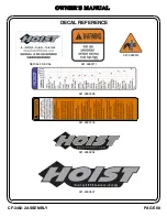 Предварительный просмотр 9 страницы Hoist Fitness 0108-003 Owner'S Manual