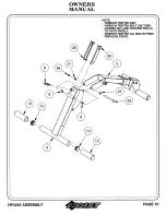 Предварительный просмотр 11 страницы Hoist Fitness 0805-000 Owner'S Manual