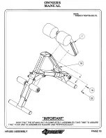 Предварительный просмотр 19 страницы Hoist Fitness 0805-000 Owner'S Manual