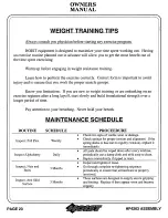 Предварительный просмотр 24 страницы Hoist Fitness 0805-000 Owner'S Manual