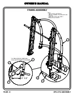 Предварительный просмотр 22 страницы Hoist Fitness A00 Owner'S Manual