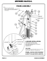 Предварительный просмотр 42 страницы Hoist Fitness A12 Owner'S Manual