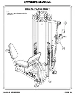 Предварительный просмотр 65 страницы Hoist Fitness A12 Owner'S Manual