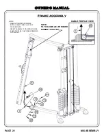 Предварительный просмотр 22 страницы Hoist Fitness B02 Owner'S Manual