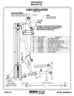 Предварительный просмотр 36 страницы Hoist Fitness BODYGEAR BG200 Owner'S Manual