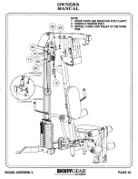 Предварительный просмотр 41 страницы Hoist Fitness BODYGEAR BG200 Owner'S Manual