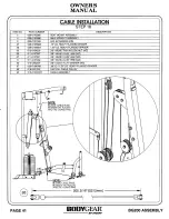 Предварительный просмотр 42 страницы Hoist Fitness BODYGEAR BG200 Owner'S Manual