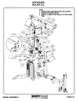 Предварительный просмотр 45 страницы Hoist Fitness BODYGEAR BG200 Owner'S Manual