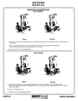 Предварительный просмотр 84 страницы Hoist Fitness BODYGEAR BG200 Owner'S Manual