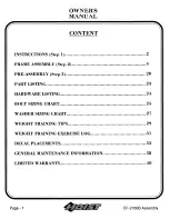 Preview for 2 page of Hoist Fitness CF-2160B Owner'S Manual