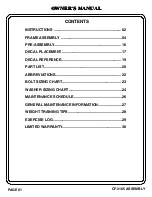 Preview for 2 page of Hoist Fitness CF-3165 Owner'S Manual