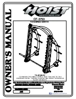 Preview for 1 page of Hoist Fitness CF-3753 Owner'S Manual