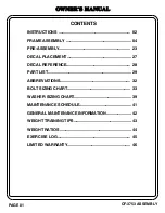 Preview for 2 page of Hoist Fitness CF-3753 Owner'S Manual