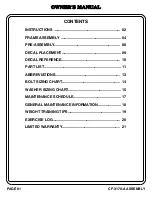 Preview for 2 page of Hoist Fitness CF Commercial Freeweight CF-3170 Owner'S Manual