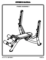 Предварительный просмотр 5 страницы Hoist Fitness CF Commercial Freeweight CF-3177 Owner'S Manual