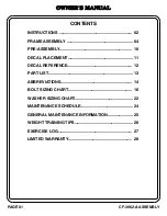 Preview for 2 page of Hoist Fitness CF Commercial Freeweight CF-3962 Owner'S Manual