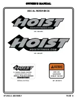 Preview for 13 page of Hoist Fitness CF Commercial Freeweight CF-3962 Owner'S Manual