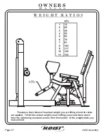 Предварительный просмотр 28 страницы Hoist Fitness CL-2406 Owner'S Manual