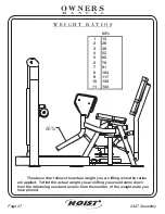 Preview for 28 page of Hoist Fitness CL-2407 Owner'S Manual