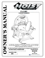 Hoist Fitness CL-3401 Owner'S Manual preview