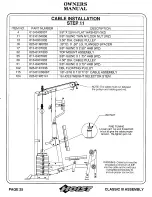 Предварительный просмотр 26 страницы Hoist Fitness Classic III Owner'S Manual