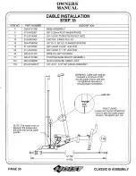 Предварительный просмотр 34 страницы Hoist Fitness Classic III Owner'S Manual