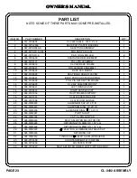 Preview for 24 page of Hoist Fitness CLUB CL-3402 Owner'S Manual