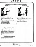 Preview for 47 page of Hoist Fitness H210 Owner'S Manual