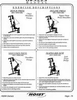 Preview for 52 page of Hoist Fitness H2200 Owner'S Manual