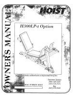 Hoist Fitness H300LP-t Option Owner'S Manual preview