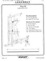 Предварительный просмотр 22 страницы Hoist Fitness H310A Owner'S Manual