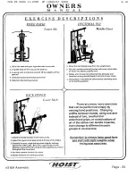 Предварительный просмотр 49 страницы Hoist Fitness H310A Owner'S Manual