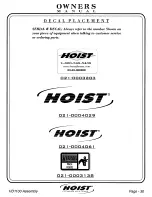 Preview for 31 page of Hoist Fitness HD1100 Owner'S Manual