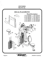 Предварительный просмотр 41 страницы Hoist Fitness HD2200-A Owner'S Manual