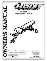 Hoist Fitness HF-5165 Owner'S Manual preview