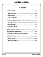 Preview for 2 page of Hoist Fitness HF-5165 Owner'S Manual