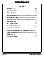 Preview for 2 page of Hoist Fitness HF OPT4000-02 Owner'S Manual