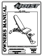 Preview for 1 page of Hoist Fitness HF4165 Owner'S Manual