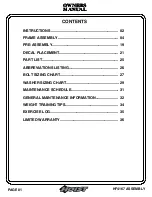 Preview for 2 page of Hoist Fitness HF4167 Owner'S Manual