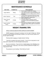 Preview for 22 page of Hoist Fitness HF4261 Owner'S Manual