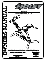 Preview for 1 page of Hoist Fitness HF4664 Owner'S Manual